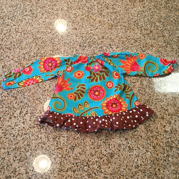 Baxter & Beatrice Size 18 Months Girls Multicolor Fall Floral Long Sleeve Top - Picture 11 of 12